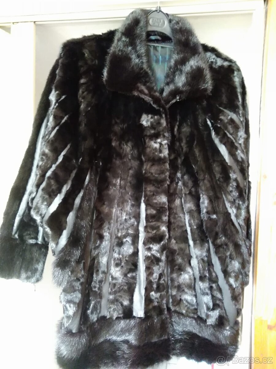 Pravý norkový kožich paleto - 18