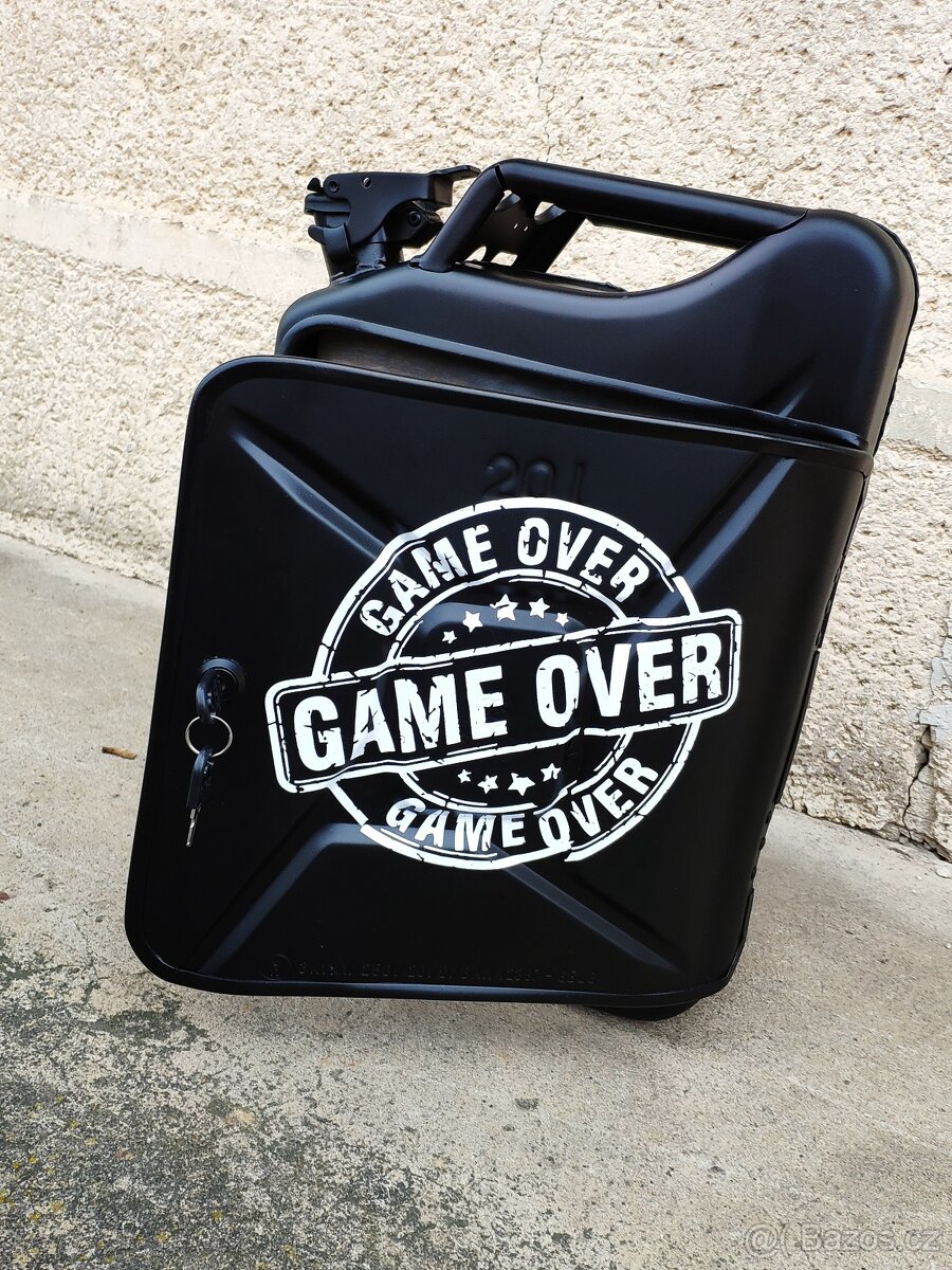 Kanister bar, minibar, kovová bandaska - 18