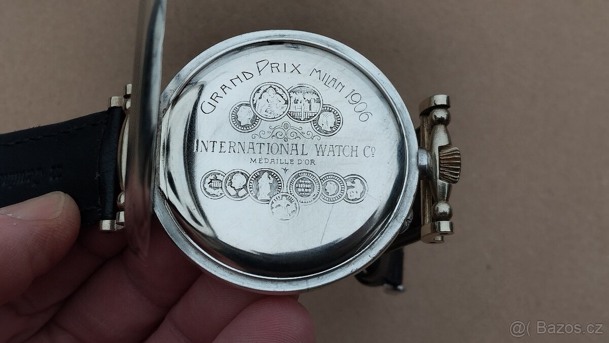 Krásné starožitné STŘÍBRNÉ hodinky IWC Schaffhausen - 18