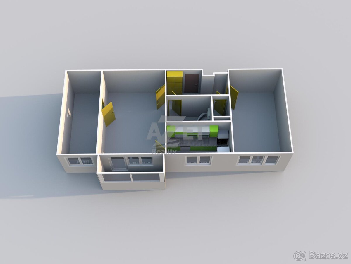 Prodej bytu 3+1, 67 m2, Karviná - Ráj - ul. Olbrachtova - 18