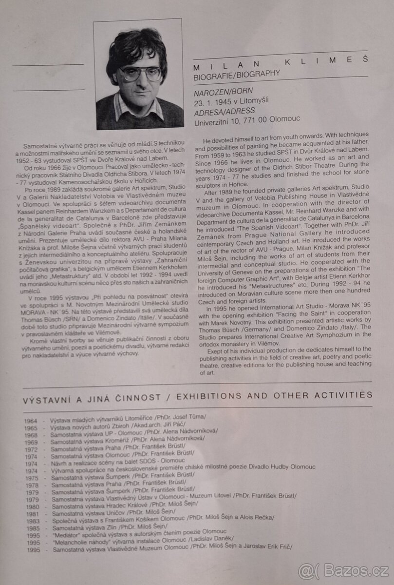 Velký obraz - Milan Klimeš 1972 - olej plátno 6789 - 18