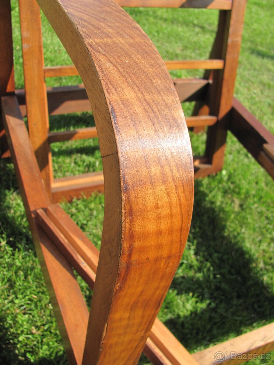 Polohovací křeslo Art Deco / 2ks / Halabala ? - 18