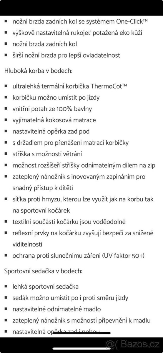 Kočárek NOORDI Fjordi III 2 v 1, dark grey - 18