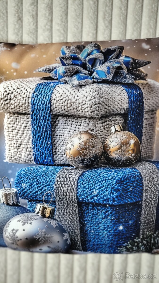 4x "Vánoční" povlak na polštář 45x45 cm - 18