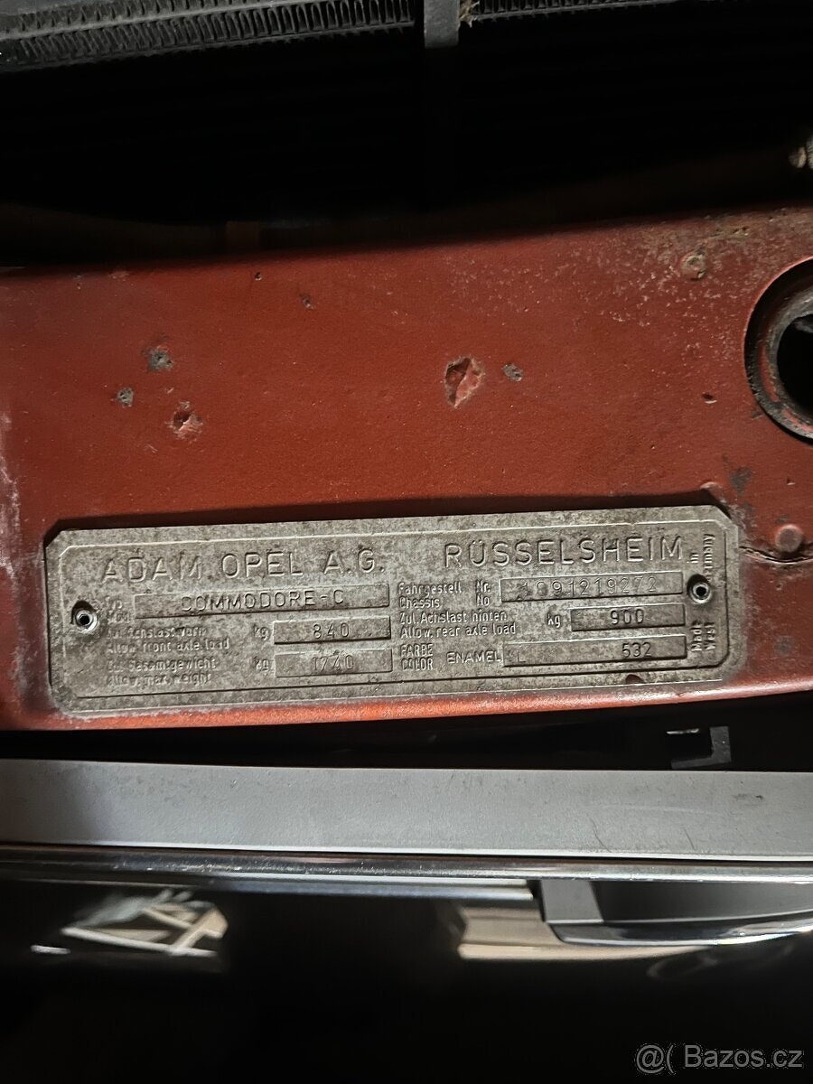 Opel Commodore 2.5 S 6 válec 1979 Super cena - 18