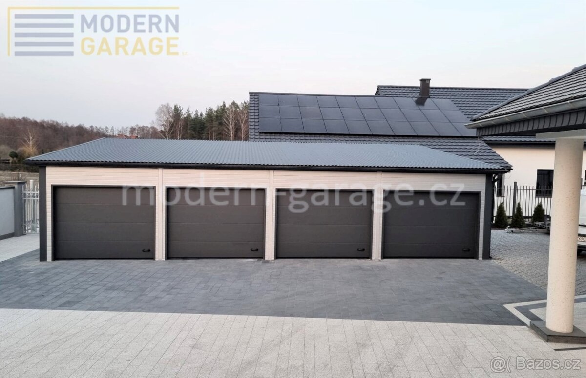 Zateplené montované garáže PIR 4x6/6x6m celá ČR - 18