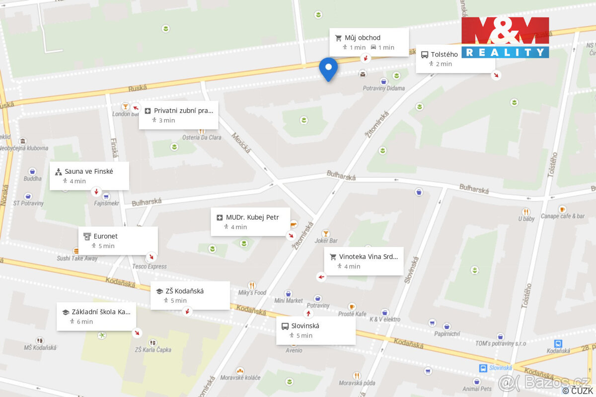 Prodej bytu 2+kk v Praze, ul. Ruská - 18