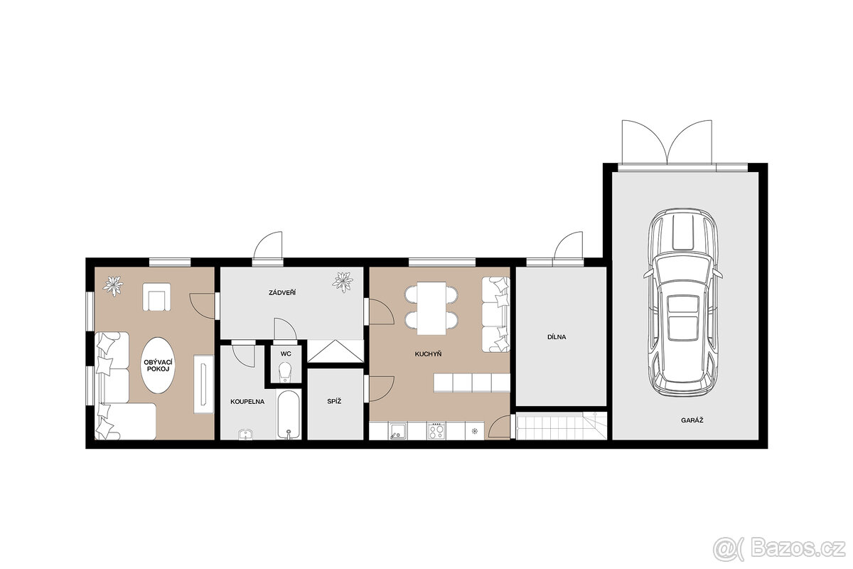 Dům 4+1 o ploše 200 m2 - Pravonín, Pravonín - 18