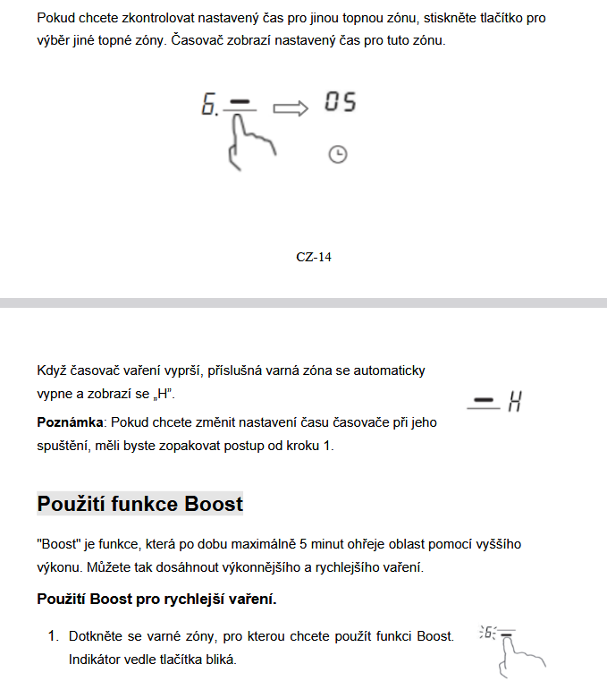 Indukční varná deska Mora VDIS653C - 18