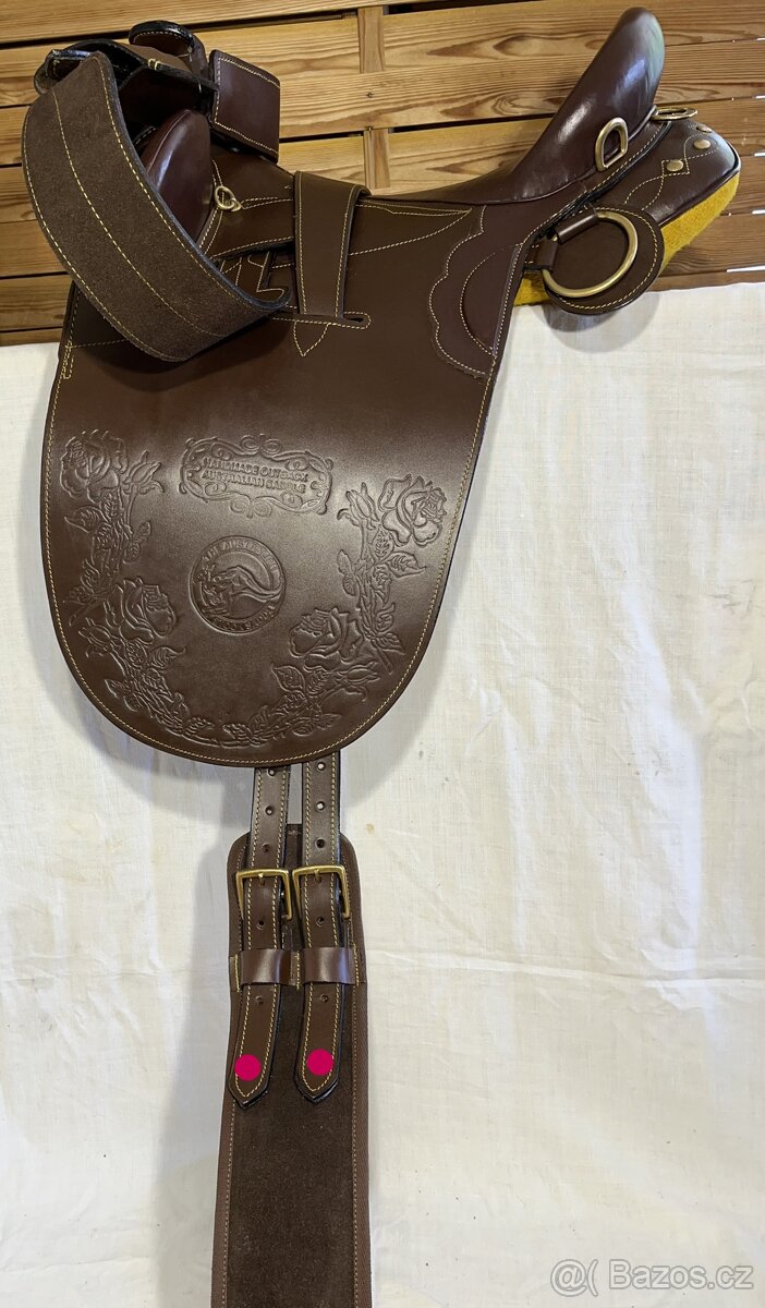 Australské sedlo s hruškou hnědé - 18