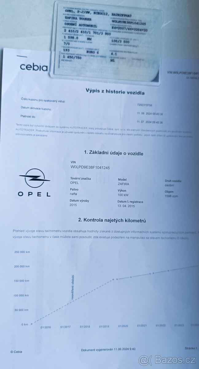 Zafira C - 1,6 CDTI 7 míst - 18