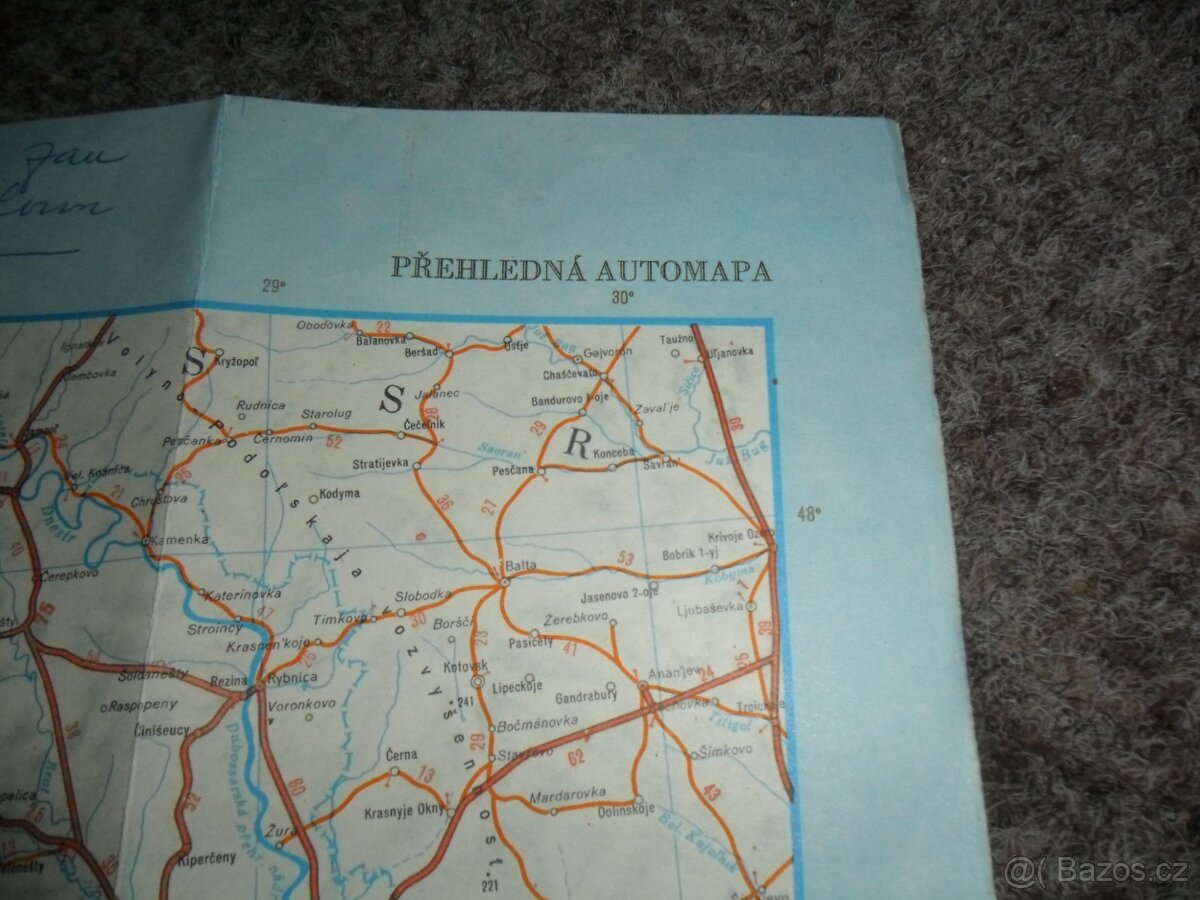 mapy - vojenská, automapy, Česká republika, různé - 18