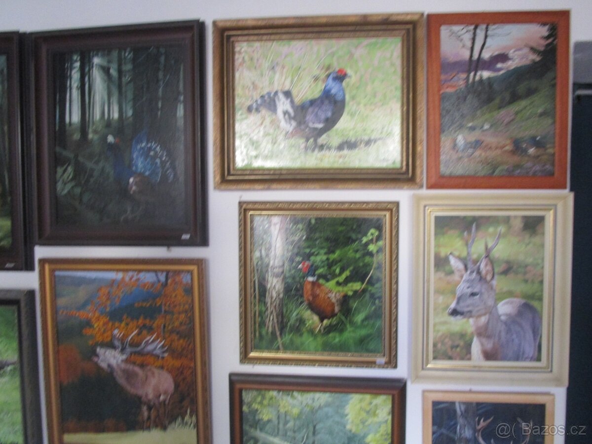 RUČNĚ MALOVANÉ OBRAZY-VÁNOČNÍ SLEVA - 18