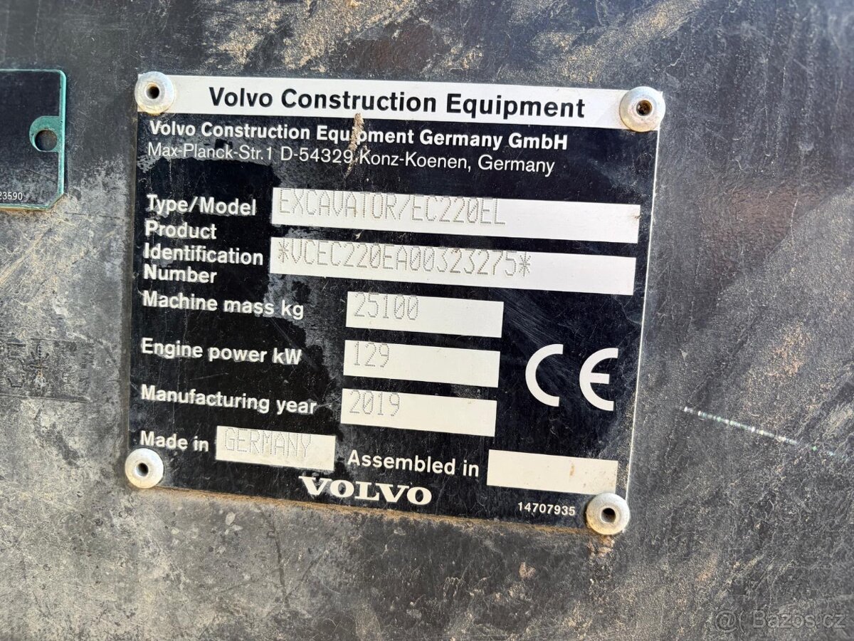 Pásový bagr Volvo EC 220 EL - 18