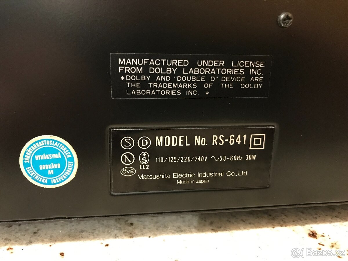 Technics Cassette deck RS 641 Velice zachovalý stav - 18