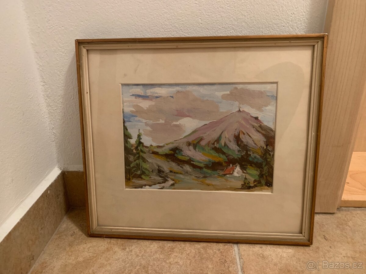 Prodám set obrazů různého formátu a techniky - 18