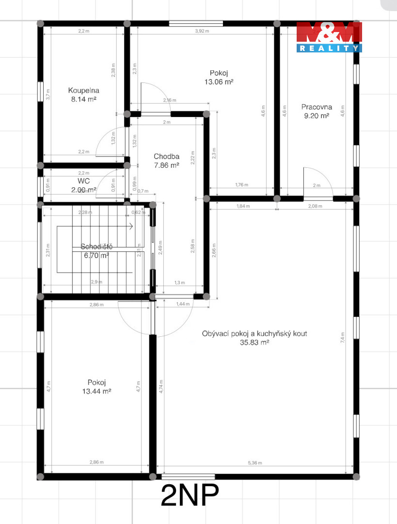 Prodej dvougeneračního RD v Hati, ul. Lipová - 18