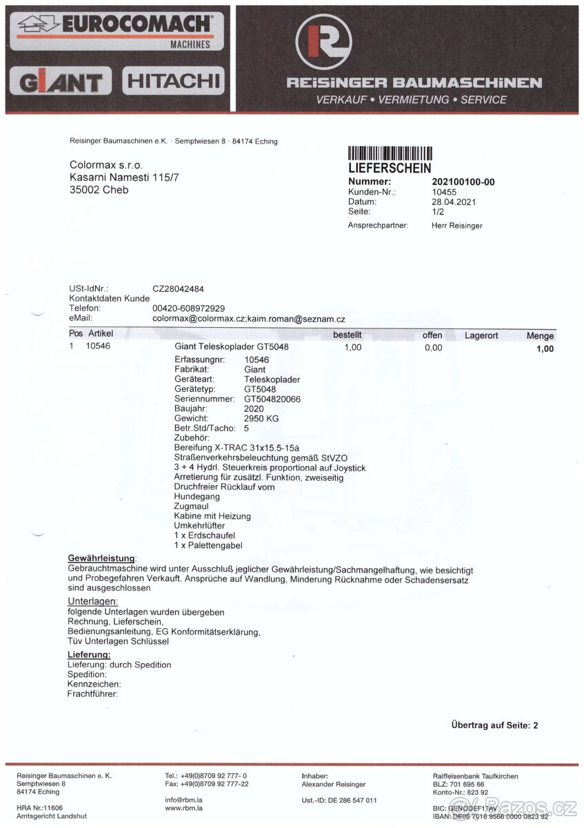 Teleskopický nakladač - 18