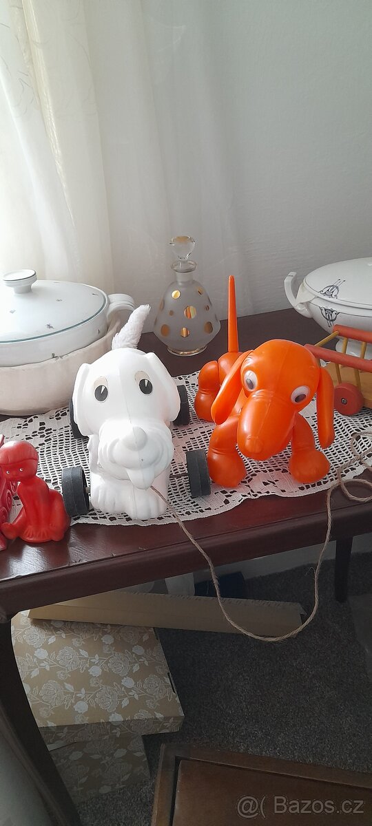 Retro hračky modrá mašinka prodána - 18