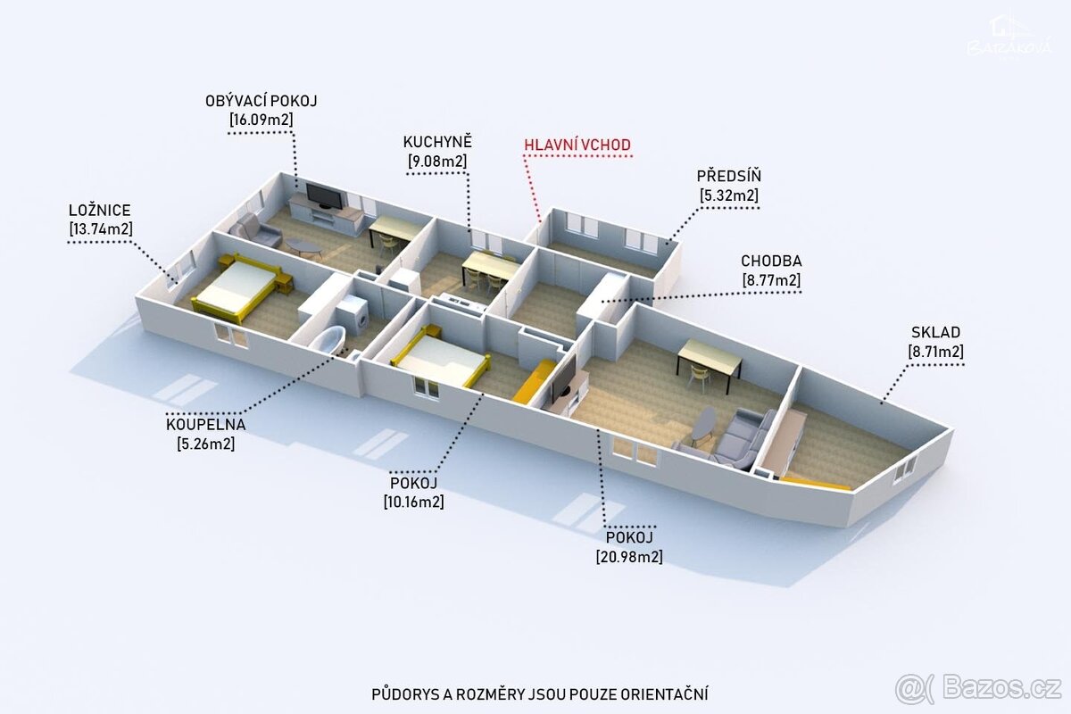 Prodej rodinné domy, 2624m² - Kozlovice, ev.č. 00087 - 18