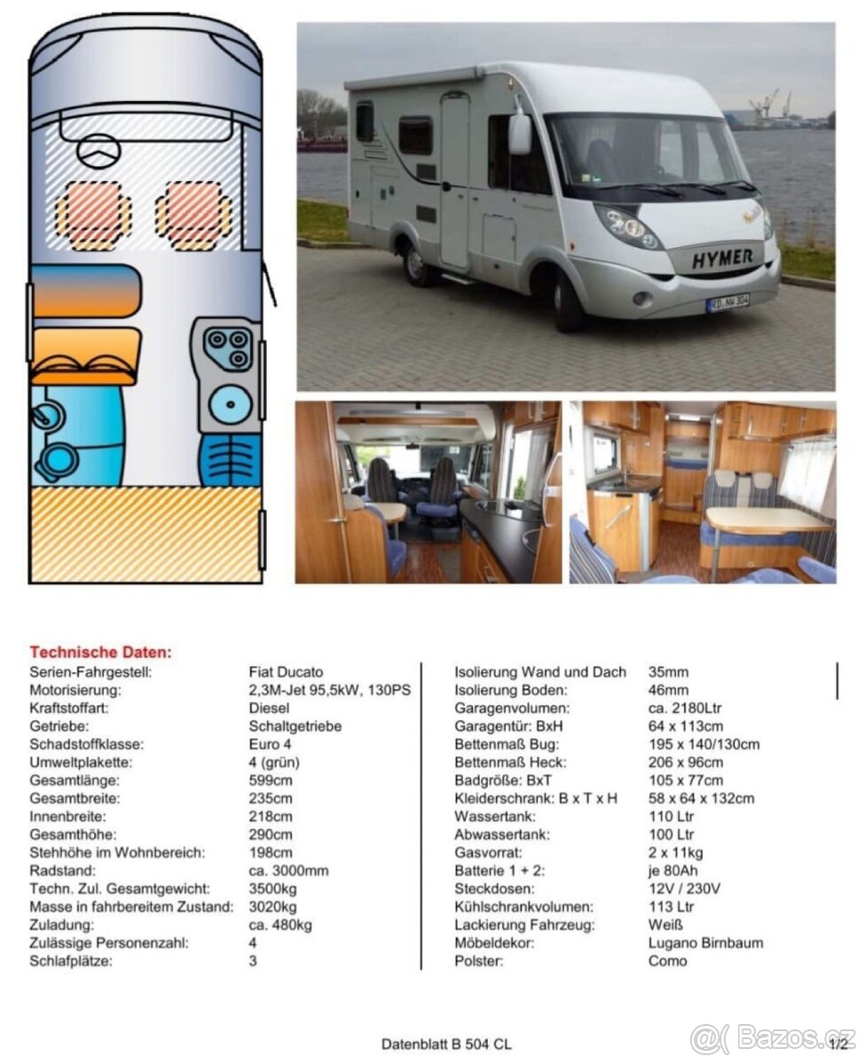 Obytné auto HYMER - 18