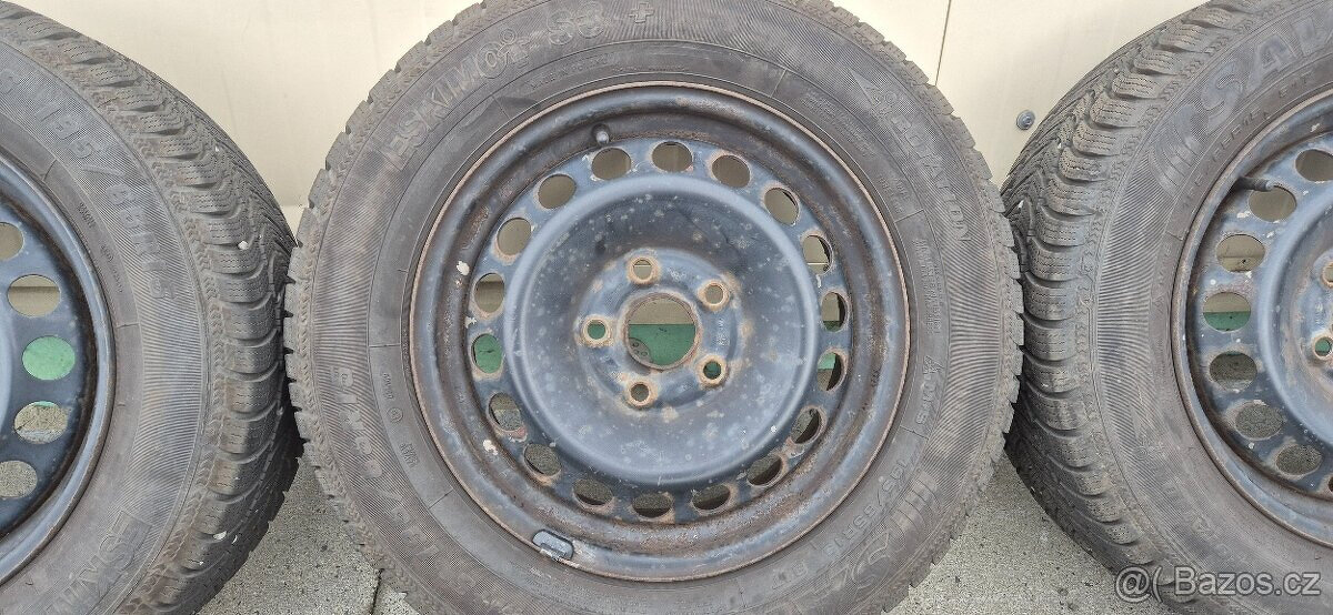 Plechové disky Škoda VW 5x112 6x15 ET47 195/65r15 zimni - 18