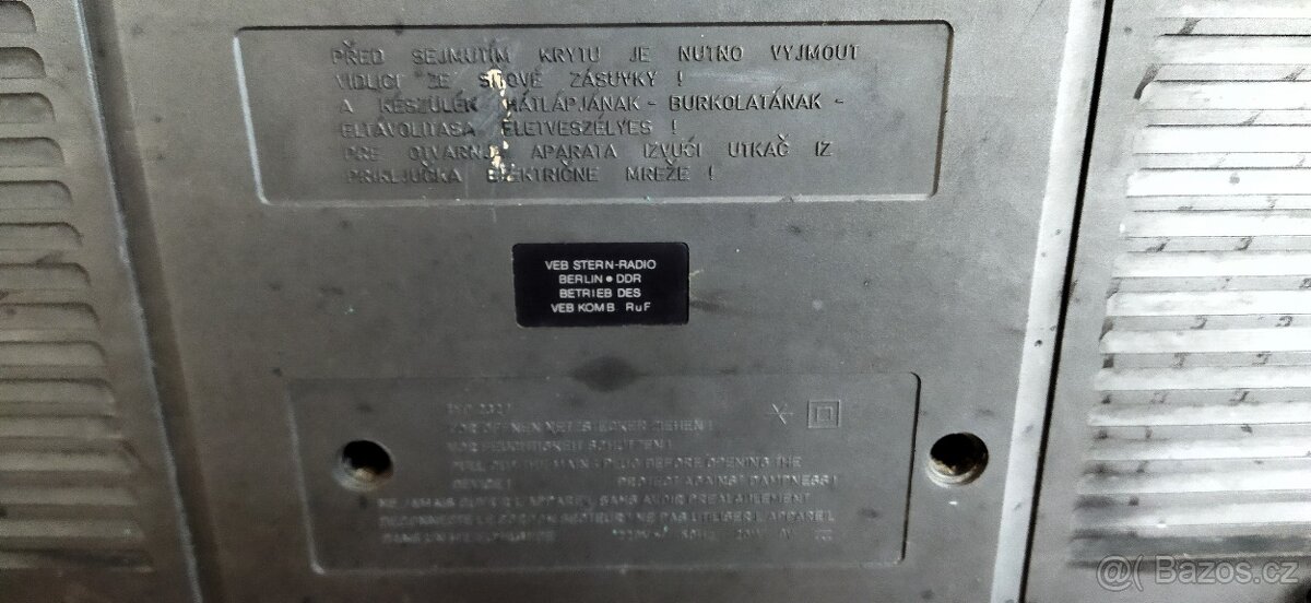 staré stereo radiomagnetofony SHARP, RFT SKR a CROWN - 18