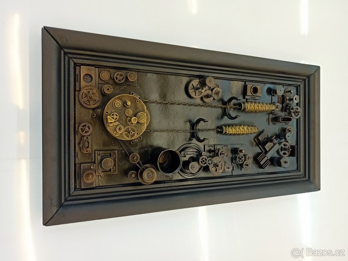 STEAMPUNK RECYCLE ART - PATINOVANÝ KOV. AUTORSKÁ TVORBA - 18