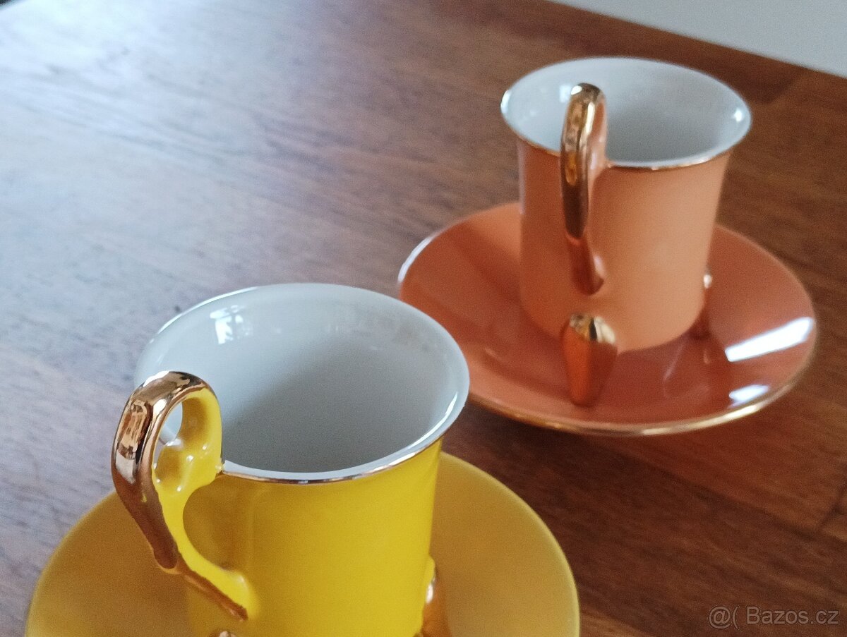 VINTAGE ESPRESSO ŠÁLKY GENEVIEVE LETHU FRANCIE - 18