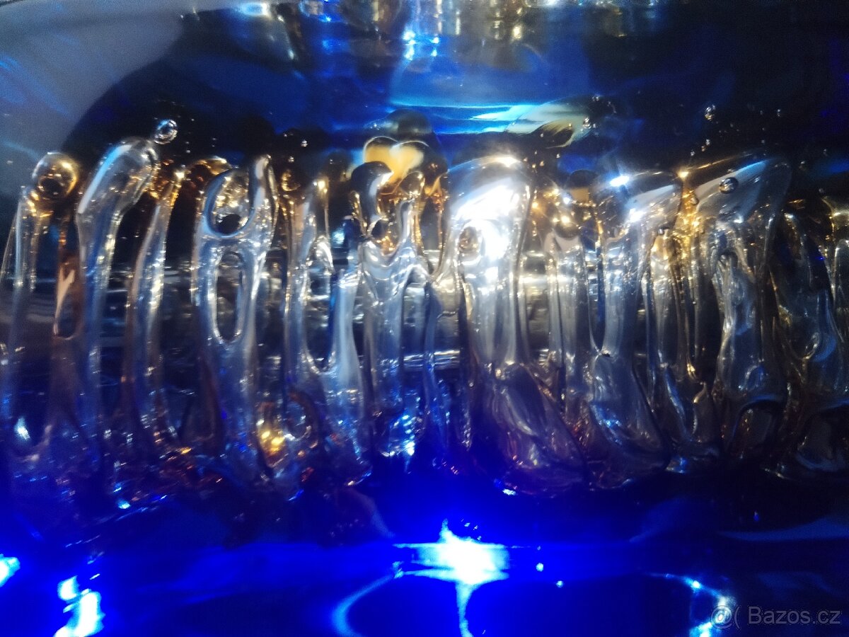 Váza Hutní sklo-František Vízner Škrdlovice vzor 6860/18 - 18