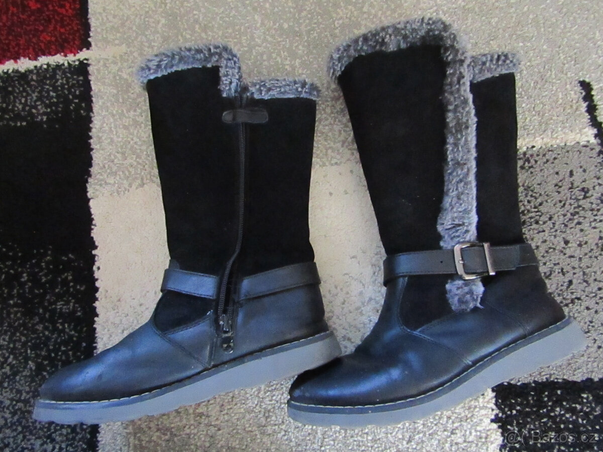 Boty pro holku vel.35-kozačky,válenky,pantofle - 18