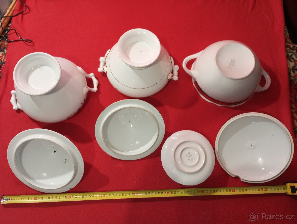 Teriny 7 ks + miska na polévku - 18