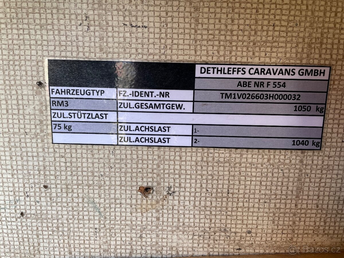 Prodám karavan DETHLEFFS - 18
