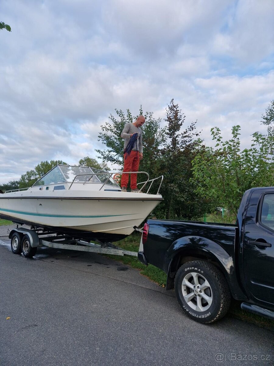 Kajutová loď + vlek - 18