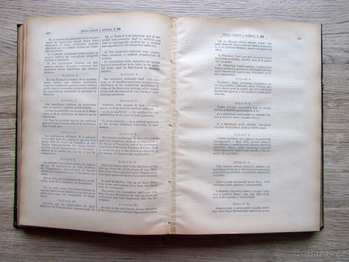 Sbírka zákonů a nařízení 1924, I., s leteckou mapou - 18