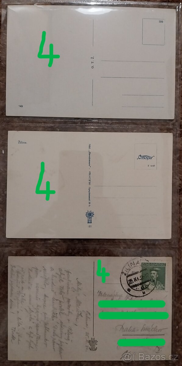 Pohľadnice - ŽILINA (čiernobiele + malý formát) - 18