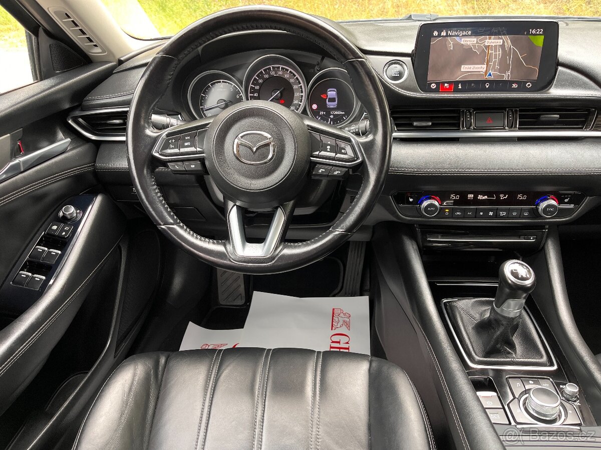 MAZDA 6 2.0i 2019,170TKM,HEAD-UP,FULL LED,KŮŽE,VÝHŘEV,ALU18 - 18