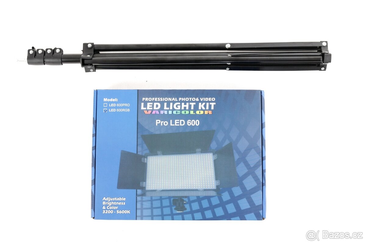 LED RGB světlo LED600 – Výkonné 40W + stativ - 18