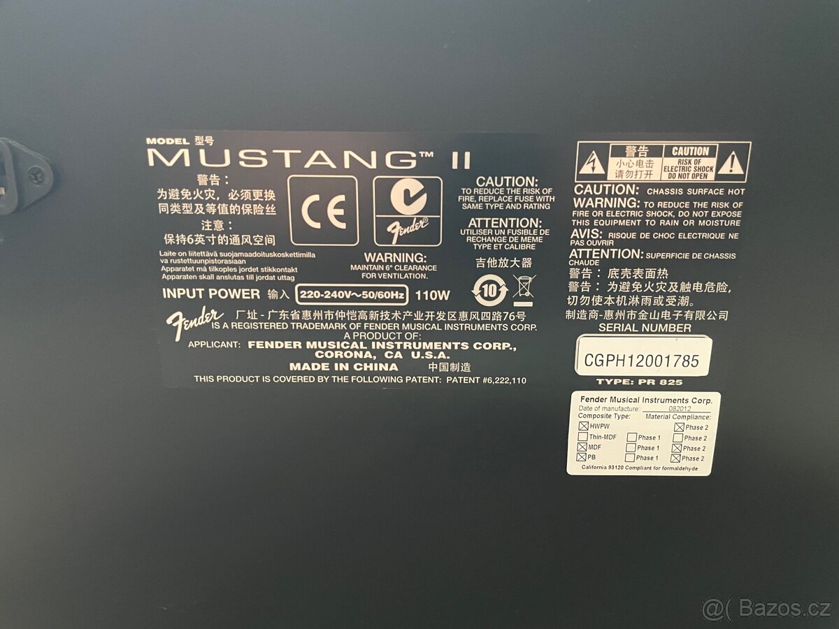 Squier Stratocaster Standard Series + Fender Mustang V2 110W - 18