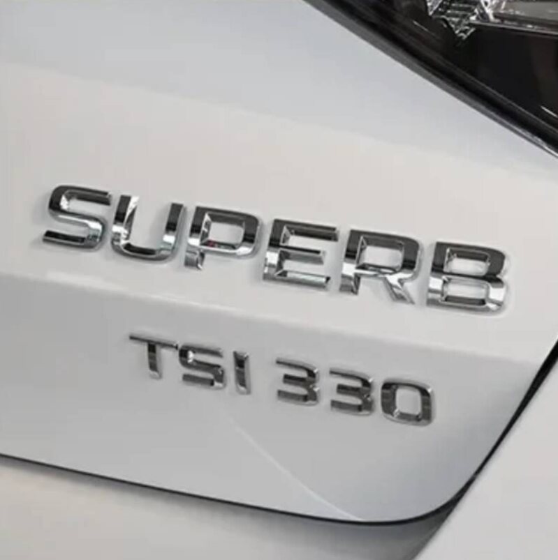 ŠKODA nápisy ČIERNE / CHROMOVE - 18