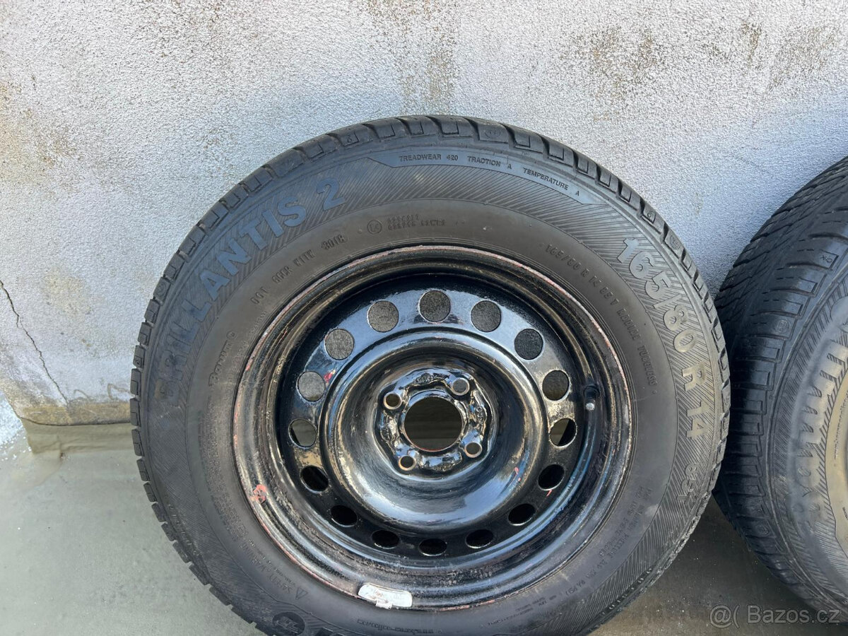 165/80R14 letní sada 4x100 5,5x14 - 18