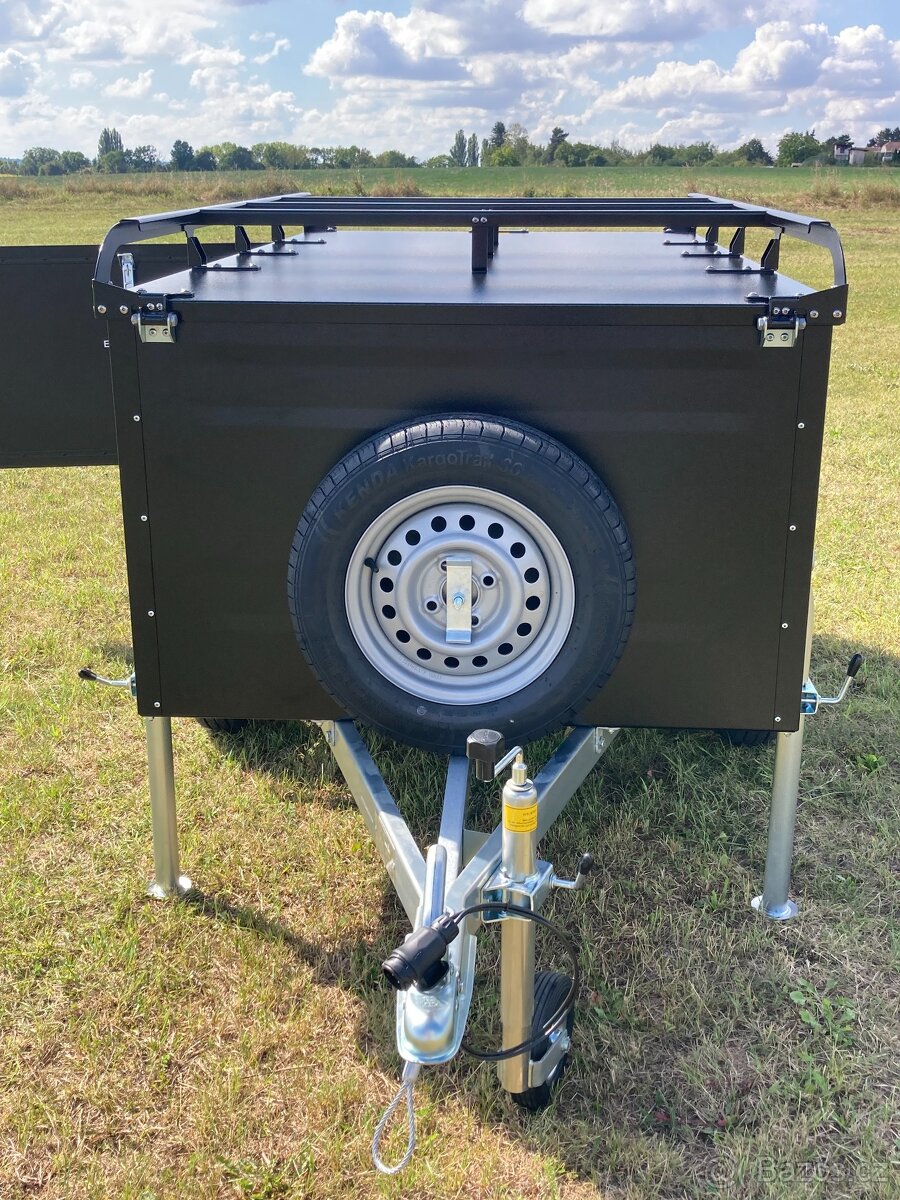 Přívěsný Vozík CAMPING Blackout s Nosičem na Stan Böckmann - 18