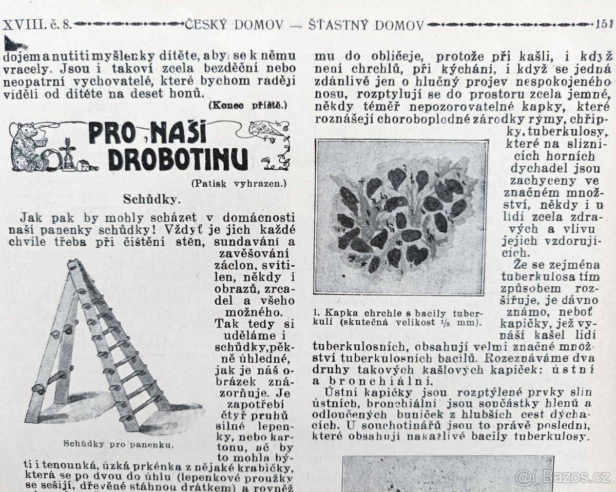 Časopisy Šťastný domov, dva svázané ročníky 1923 a 1924 - 18