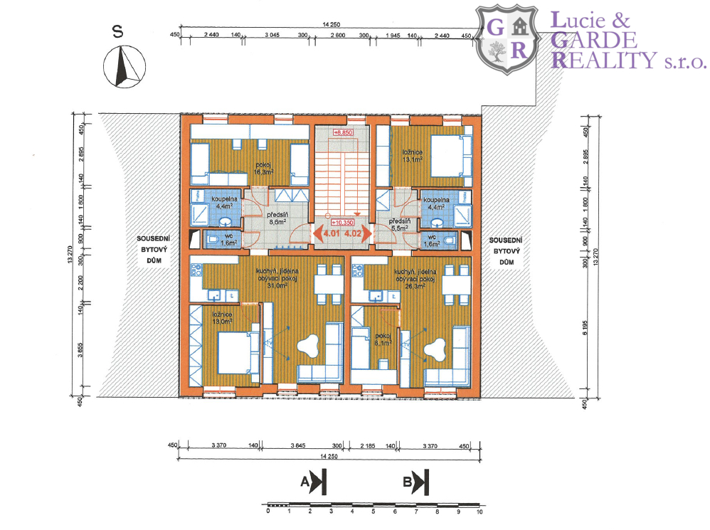 Prodej, bytový dům, České Budějovice, ul. Fráni Šrámka - 18