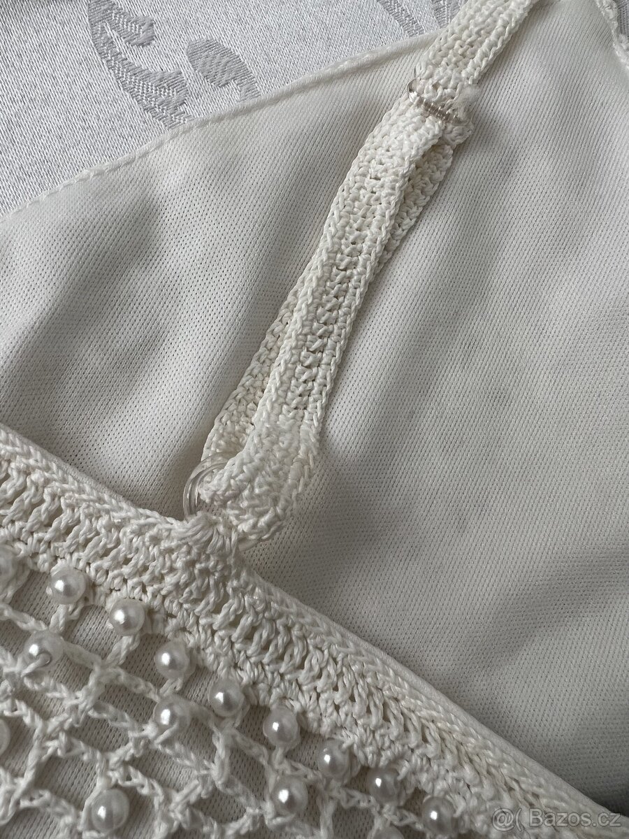 Morris - dáms. nové luxusní tílko s perličkami – XS/S? - 18