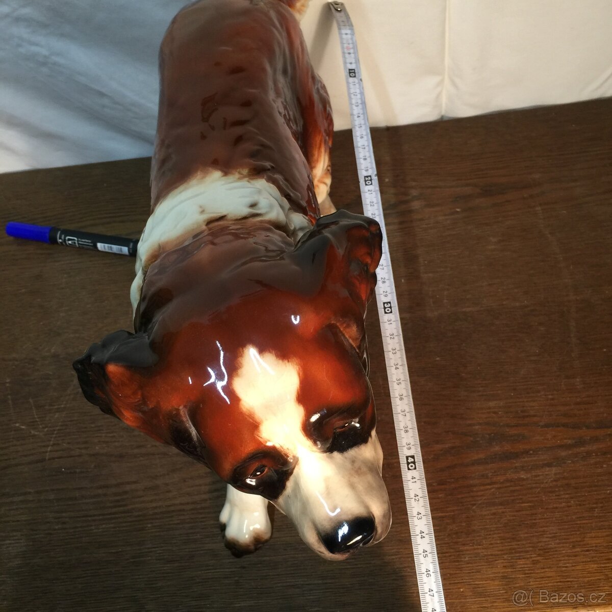 Velká porcelánová socha Bernardýn Goebel - 18