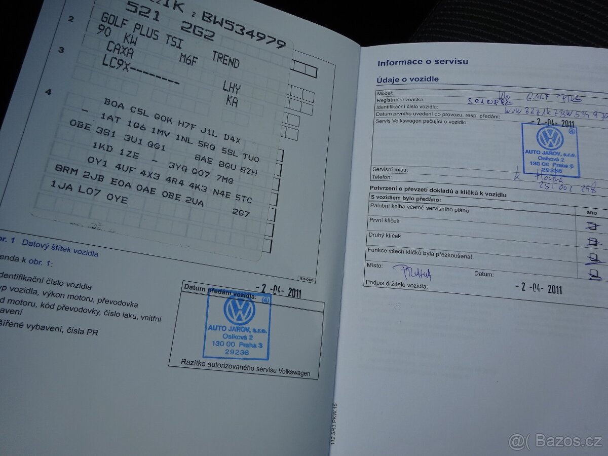 VW Golf Plus 1.4 TSI r.v.2011 (90 kw) serviska ČR - 18