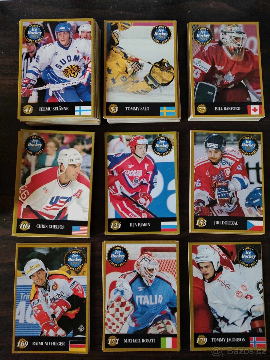 Predám hokejové kartičky repre. (Wien96, Globe95, Semic95..) - 18