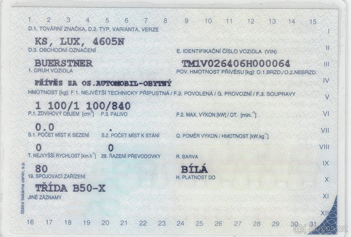 Cestovní karavan Buerstner Lux, ČR doklady, nová STK. - 18