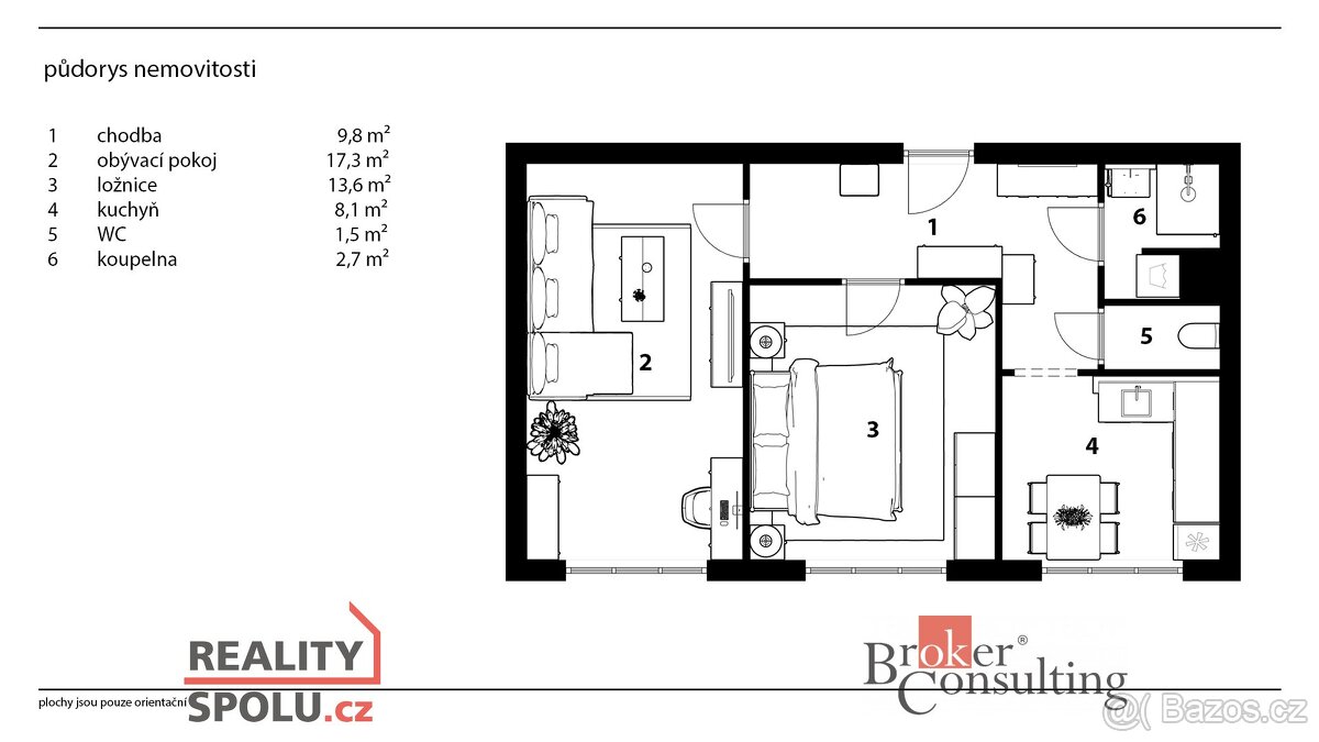 Prodej, byty/2+1, 55 m2, Devotyho 2451, 53002 Pardubice, Par - 18